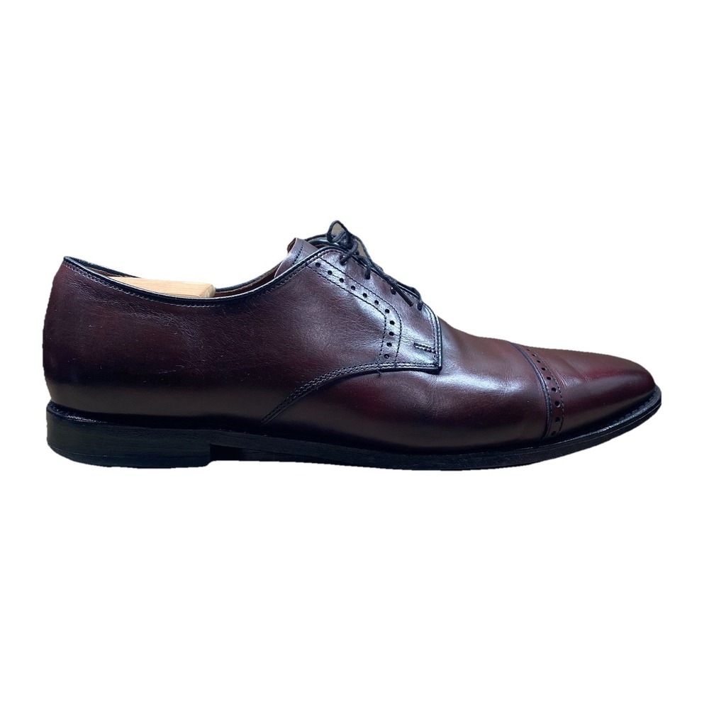 Allen Edmonds Clifton Cap‎ Toe Oxford Shoes 13D Brown Leather USA Made Dress